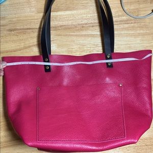 Portland Leather tote - large 🦄 hibiscus - NWT